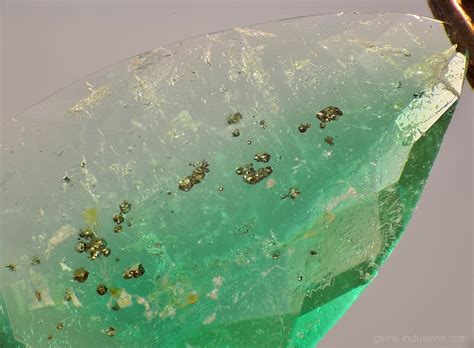 rough emerald inclusions.